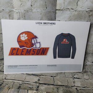 Clemson Football Batch Lion Brothers Appx 8 x 5 Sublimated Mesh Capped w Twill
